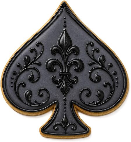 Poker Card Casino Cookie Cutter 4 Piece Boxed Set - Made in the USA - from The Cookie Cutter Shop - Spade, Heart, Club, Diamond Sandwich Cookie Cutters in Kuwait