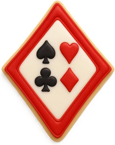 Poker Card Casino Cookie Cutter 4 Piece Boxed Set - Made in the USA - from The Cookie Cutter Shop - Spade, Heart, Club, Diamond Sandwich Cookie Cutters in Kuwait