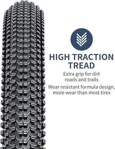 YUNSCM 2-PCS 27.5 Mountain Bike Tires 27.5x2.10/54-584 Compatible with MTB 27.5 x 2.10 Bike Bicycle Tires (Y-1430) in Kuwait