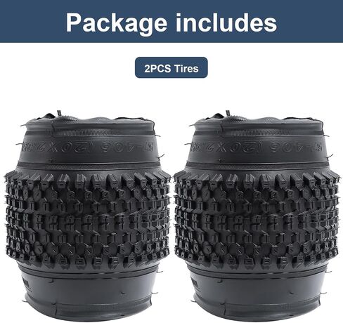 YUNSCM 2-PCS 27.5 Mountain Bike Tires 27.5x2.10/54-584 Compatible with MTB 27.5 x 2.10 Bike Bicycle Tires (Y-1430) in Kuwait