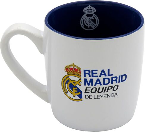 CyP Brands - Real Madrid Mug Ceramic Tableware Breakfast Original Mugs White Official Product in Kuwait