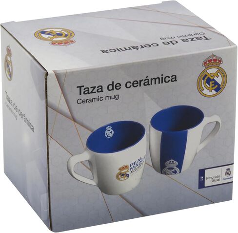 CyP Brands - Real Madrid Mug Ceramic Tableware Breakfast Original Mugs White Official Product in Kuwait