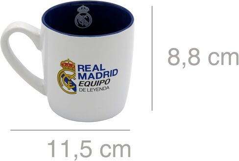 CyP Brands - Real Madrid Mug Ceramic Tableware Breakfast Original Mugs White Official Product in Kuwait