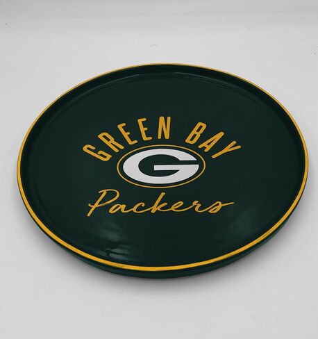 صينية تقديم مستديرة بشعار NFL Green Bay Packers Script مقاس 14 بوصة in Kuwait