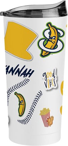 Logo Brands Bananas 20oz Native Powder Coat Tumbler - Double-Wall Insulated, Non-Slip Base, and High Lip Slider Lid in Kuwait