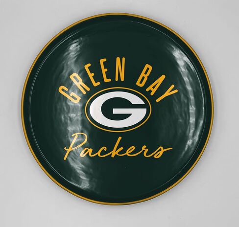 صينية تقديم مستديرة بشعار NFL Green Bay Packers Script مقاس 14 بوصة in Kuwait