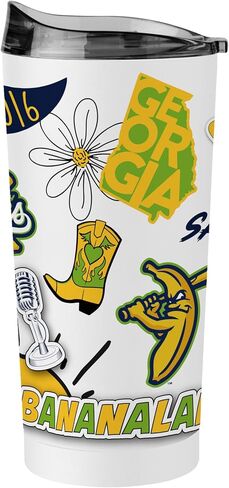Logo Brands Bananas 20oz Native Powder Coat Tumbler - Double-Wall Insulated, Non-Slip Base, and High Lip Slider Lid in Kuwait