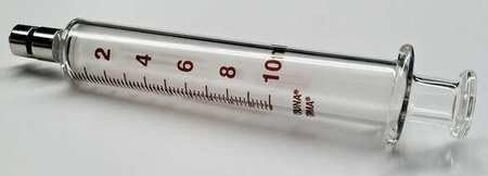 Glass Syringe, Metal Luer Lock, 10 mL in Kuwait