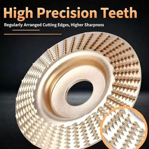 Heavy-Duty Wood Carving Disc Set, Tungsten Carbide Cutting Wheel, Angle Grinder Wood Carving Disc Set, Angle Grinder Polishing Pad for 4" & 4-1/2"Grinders, Sanding(3*Flat Surface) in Kuwait