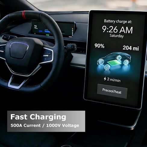 J1772 to Tesla Adapter, Portable Charger Adapter for Nacs 80A 250V Charging Adapters Compatible with Tesla Model S 3 X Y and All Ev in The NACS Alliance in Saudi Arabia