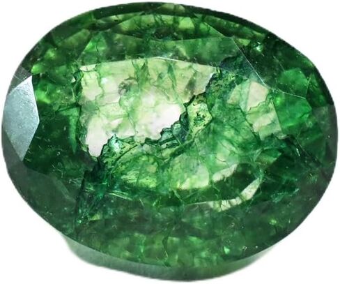 Oval Cut AAA+ CERTIFIED Natural Green Emerald Gemstone 7.40 Ct From Colombia in Kuwait