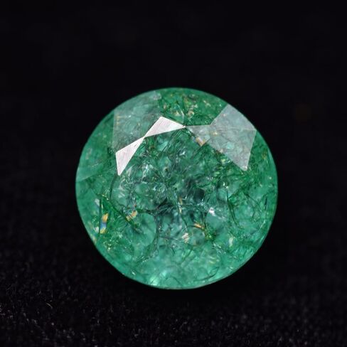 stunning Quality 14.80 Ct Round Shape NATURAL Green Emerald Certified Gemstone in Saudi Arabia