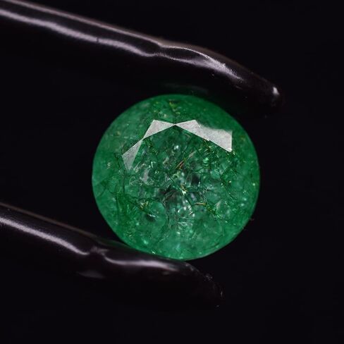 stunning Quality 14.80 Ct Round Shape NATURAL Green Emerald Certified Gemstone in Saudi Arabia