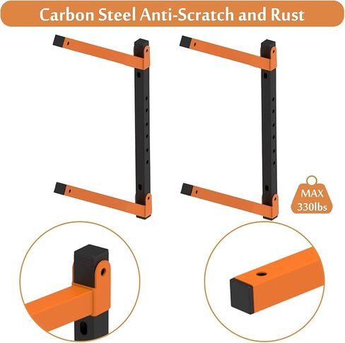 Wall Mount Paddle Board Racks, Surfboard Hanger Duty Steel, Adjustable Metal Paddleboard Home, Garage Organizer in Kuwait
