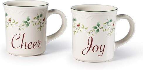 أكواب Pfaltzgraff Winterberry Sentiments، 12 أونصة، مجموعة من قطعتين in Kuwait