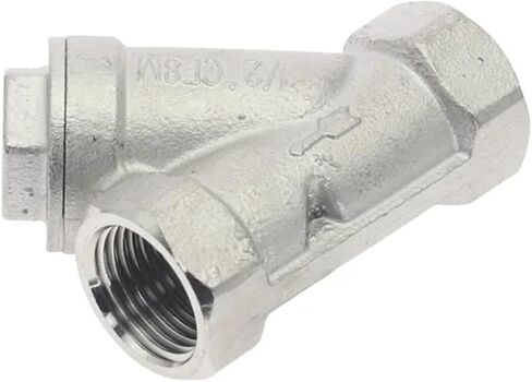 1/4" 3/8" 1/2" 3/4" 1" 1-1/2" 2"-4" BSP Female Thread 304 Stainless Steel Inline Y Type Filter Strainer Valve Water Gas 80 Mesh(1-1/2") in Kuwait