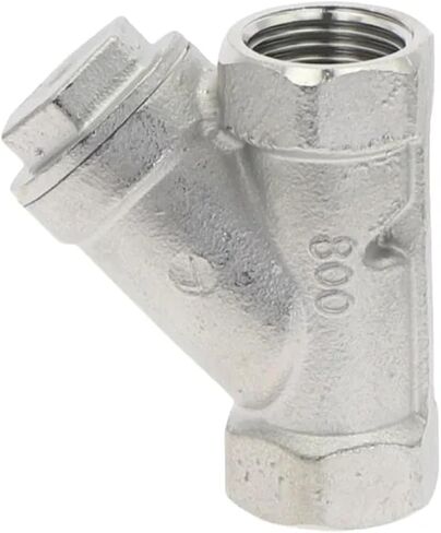 1/4" 3/8" 1/2" 3/4" 1" 1-1/2" 2"-4" BSP Female Thread 304 Stainless Steel Inline Y Type Filter Strainer Valve Water Gas 80 Mesh(1-1/2") in Kuwait