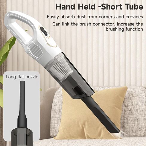 HomeBeyond Cordless Vacuum Cleaner, 6-in-1 Lightweight Stick Vacuum with Detachable Water Tank for Mopping, Powerful Suction, Rechargeable and Versatile for Carpet, Hard Floor, Pet Hair in Kuwait