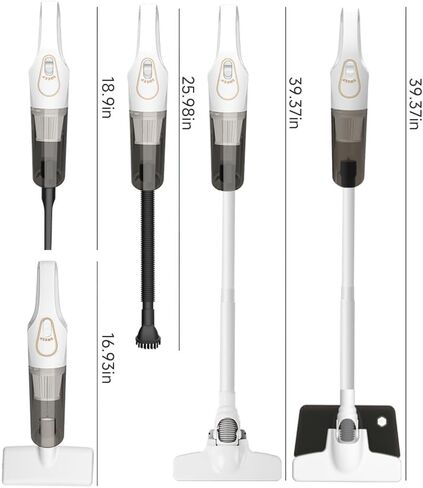 HomeBeyond Cordless Vacuum Cleaner, 6-in-1 Lightweight Stick Vacuum with Detachable Water Tank for Mopping, Powerful Suction, Rechargeable and Versatile for Carpet, Hard Floor, Pet Hair in Kuwait