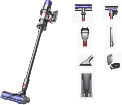 Dyson V11 Animal Cordless Stick Vacuum, Large, Nickel/Blue (Renewed) in Kuwait