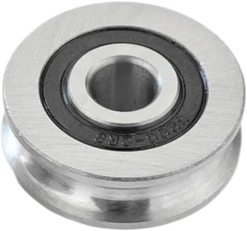 عجلة أخدود على شكل حرف v، قطعة واحدة 10 * 37 14 مع دعامة على شكل U-Groove Bearing R3 محور بصري مسار حبل سلك فولاذي دليل عجلة التعليق (قوس على شكل 1U) in Kuwait