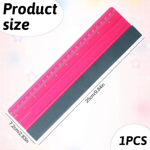 Professional Squeegee for Vinyl, 10 Inch Vinyl Squeegee Tool with Ruler for Wallpaper, Window Film, Craft, Suede in Kuwait