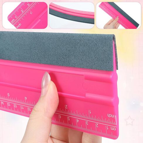 Professional Squeegee for Vinyl, 10 Inch Vinyl Squeegee Tool with Ruler for Wallpaper, Window Film, Craft, Suede in Kuwait