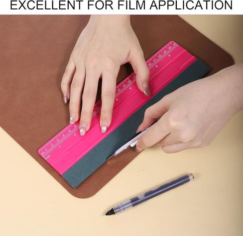 Professional Squeegee for Vinyl, 10 Inch Vinyl Squeegee Tool with Ruler for Wallpaper, Window Film, Craft, Suede in Kuwait