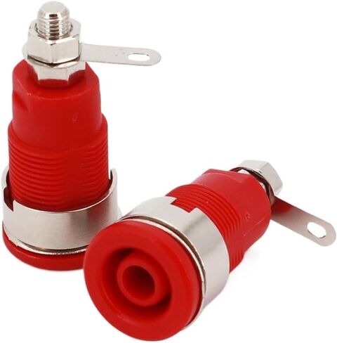 10Pcs Nylon Safety 4mm Banana Female Jack Binding Post Panel Mount Test Socket Connector(Mixed Colors) in Kuwait