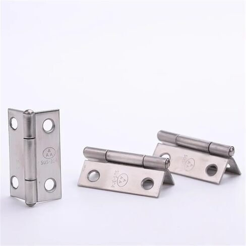 Stainless Steel Hinged Furniture Hinge 38 * 31 * 1mm 4 Holes 1.5 Inch 2Pcs in Kuwait