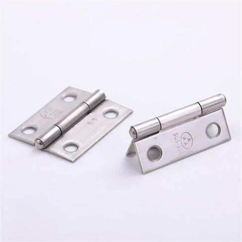 Stainless Steel Hinged Furniture Hinge 38 * 31 * 1mm 4 Holes 1.5 Inch 2Pcs in Kuwait