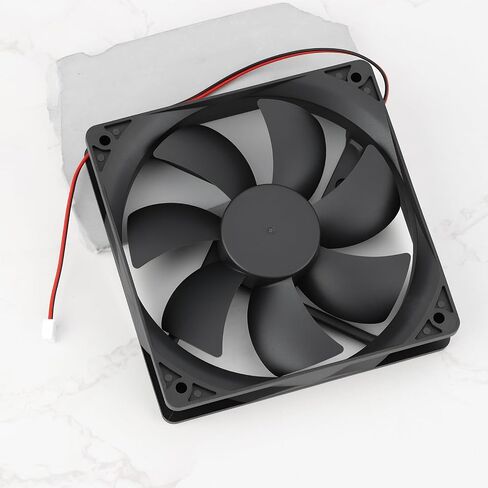 مروحة تبريد بديلة OTOTEC TD1225LS 120x120x25mm للخوادم ووحدات المعالجة المركزية 12V 0.18A 2-Wire Brushless Fan in Kuwait