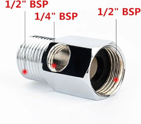 Water Purifier Reverse Osmosis Three-Way Inlet Ball Valve Fittings 1/2 "BSP to 1/4" BSP in Kuwait