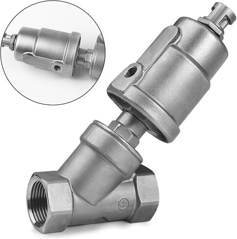 High Temperature Valve Pneumatic Angle Seat Industrial Use 304 Stainless Steel Material in Kuwait