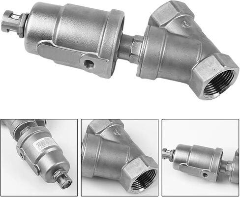 High Temperature Valve Pneumatic Angle Seat Industrial Use 304 Stainless Steel Material in Kuwait