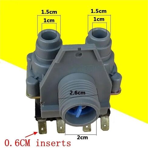 Washing Machine Water Inlet Solenoid Valve Double Head Part FCS360A for WV-34B-4 in Saudi Arabia