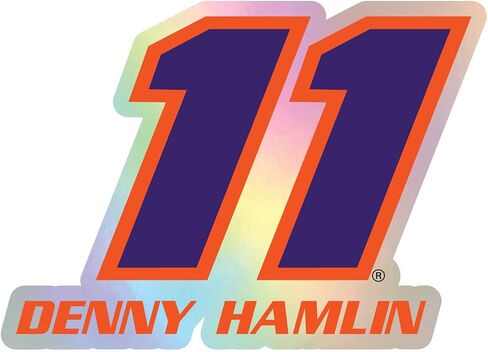 #11 Denny Hamlin 2-Inch Laser Cut Holographic Vinyl Decal Sticker in Kuwait