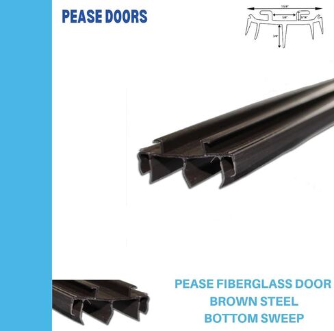 36" Brown Fin Sweep for a Pease Fiberglass Door in Kuwait