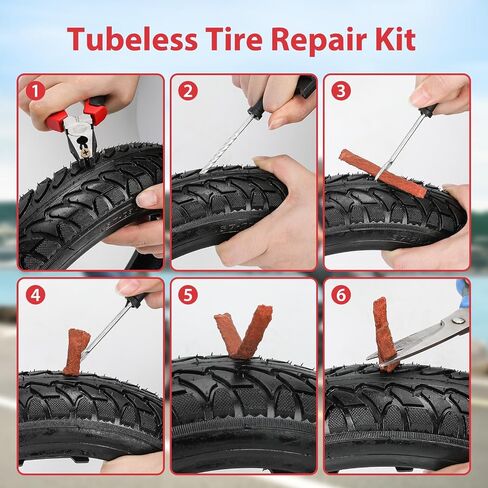 GREHUA 14x2.125 Bike Tire Tubeless Compatible with Electric Bike, 14 x 2.125 57-254 Tire for 14 Inch E-Bike E-Scooter Electric Folding Bike with Tire Repair Kit in Kuwait