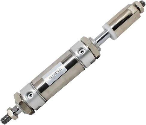 MAJ16/20/25/32/40mm Double Acting Piston Tools Aluminum Alloy Adjustable Stroke Thin Mini Air Pneumatic Cylinder(Stroke 50-50,MAJ32 (Bore 32mm)) in Saudi Arabia