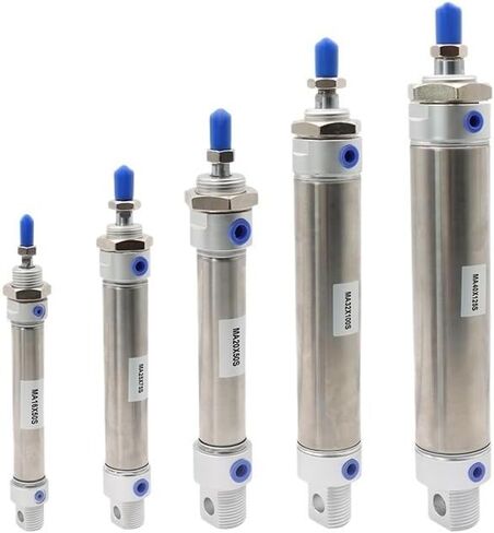 1pcs Stainless Steel Double Action MA Type with Magnet 16/20/25/32/40mm Bore 25/50/75/100/125/150/175mm Stroke Pneumatic Cylinder(75mm Stroke,Bore 40mm) in Saudi Arabia