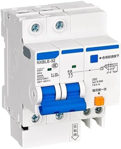 NXBLE-32 قاطع دائرة التشغيل بالتيار المتبقي NXBLE-32 2P C32 300mA 6kA丨710061000000060 in Kuwait