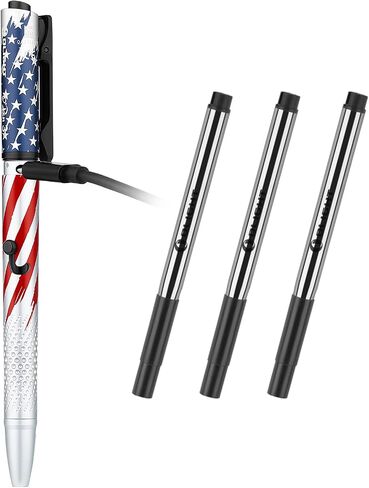 OLIGHT O'Pen 3 EDC Pen Light,120 Lumens USB-C Rechargeable LED Stars Stripes Flashlight for Office, Writing, Presentation, Outdoor Uses, Professional Business Gift Bundle Ballpoint Pen Refills 3 Pack in Kuwait