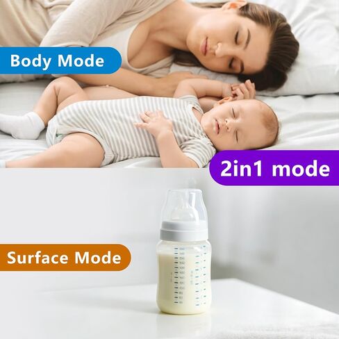 No-Touch Forehead Thermometer for Adults and Kids, 2-in-1 Digital Baby Thermometer with Fever Alarm, Mute Mode, Memory Recall,Fast Accurate Results, Batteries Included in Kuwait