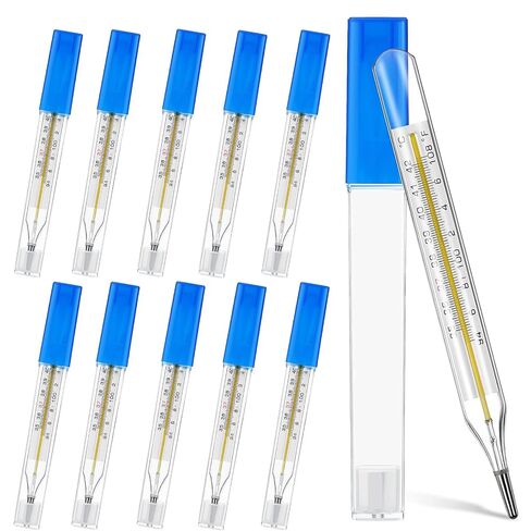 10PCS Lightweight General Temperatures, Classic Oral Temperatures Digital Oral Thermomete Rectal and Underarm Temperature for Fever Alarm Medical Thermometer in Kuwait