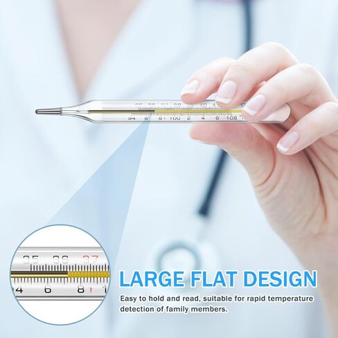 10PCS Lightweight General Temperatures, Classic Oral Temperatures Digital Oral Thermomete Rectal and Underarm Temperature for Fever Alarm Medical Thermometer in Kuwait