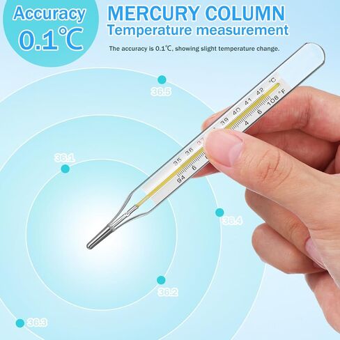 10PCS Lightweight General Temperatures, Classic Oral Temperatures Digital Oral Thermomete Rectal and Underarm Temperature for Fever Alarm Medical Thermometer in Kuwait