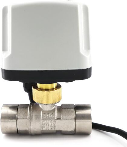 Motorized Ball Valve 1/2" Stainless Steel Electrical Ball Valve AC 110V NPT 2 Wires Outdoor Waterproof in Kuwait