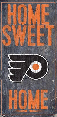 Fan Creations NHL Philadelphia Flyers للجنسين فيلادلفيا فلايرز هوم سويت هوم، لون الفريق، 6 × 12 in Kuwait