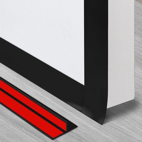 T-Shaped Door Draft Stopper, 1.97in x 10ft Silicone Weather Stripping, Door Seal Strip for Doors Windows Gaps, White in Kuwait